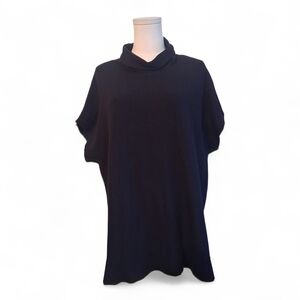 LOFT Midnight Black Sleeveless Pullover Sweater Vest Layering Womens Medium